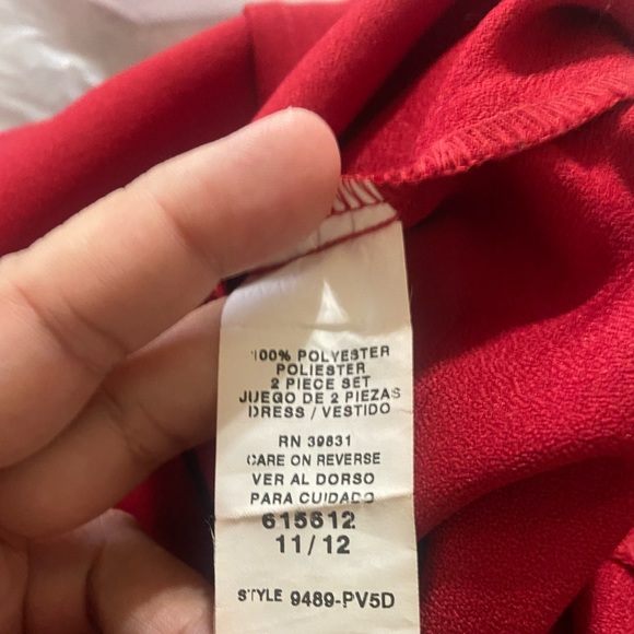 My Michelle Junior Dress Size 11/12 Sleeveless Red - Picture 7 of 7